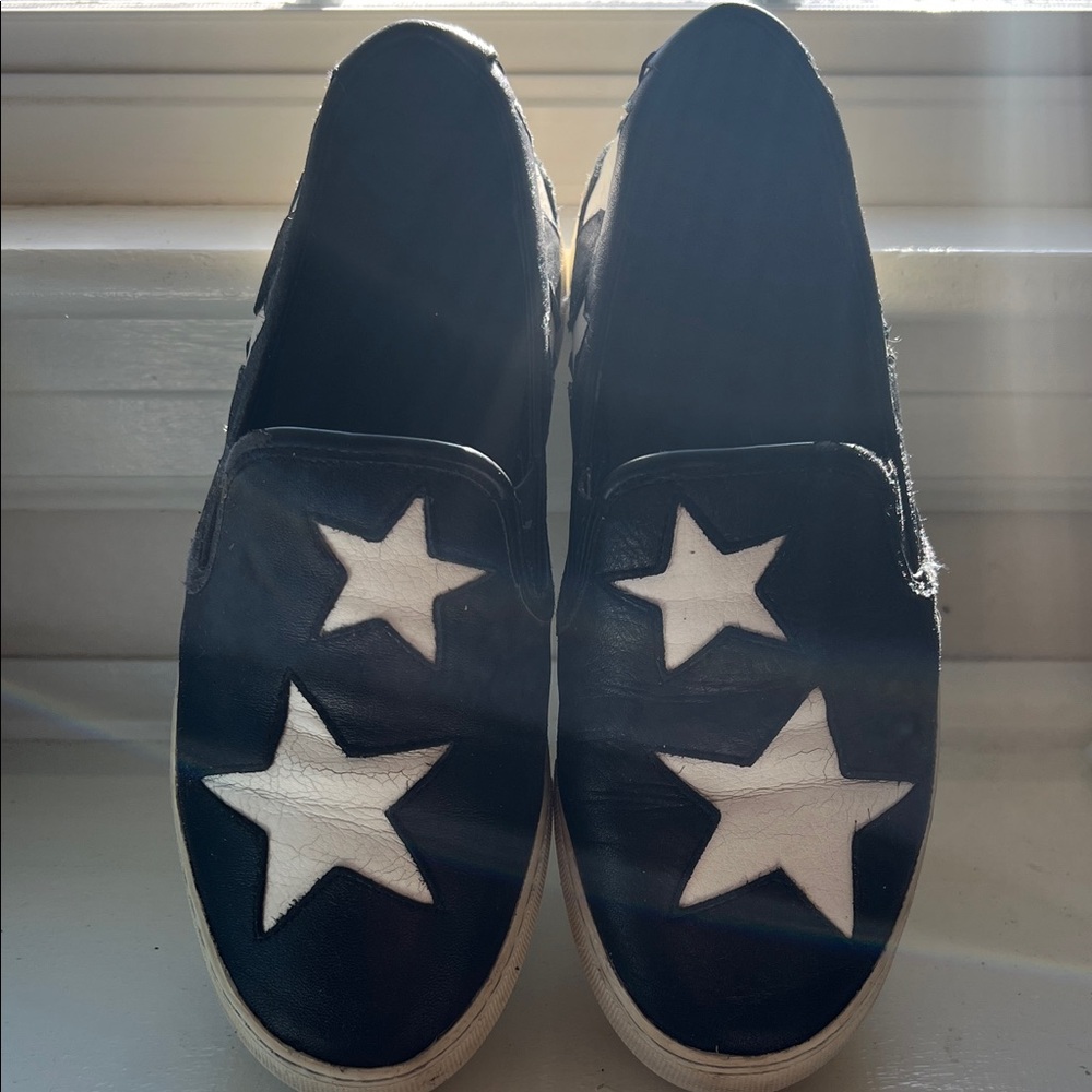 J Slides Star Pattern Slip-On Shoes